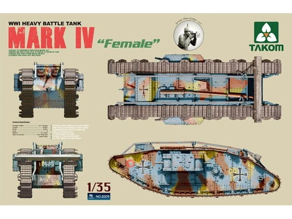 Czołg Mark IV Female 2009 Takom