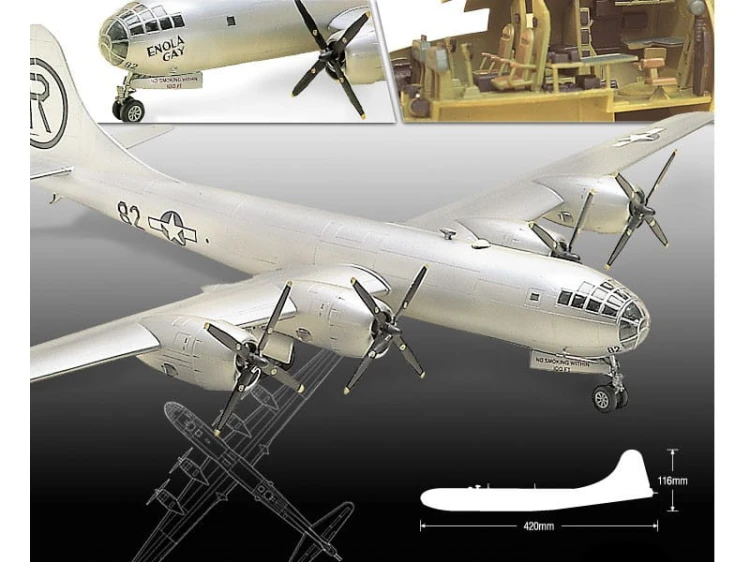 Samolot Boeing B-29A Enola Gay i Bockscar 12528 Academy