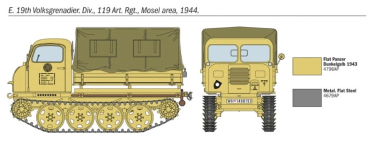 Ciągnik Steyr Raupenschlepper Ost RSO/01 6549 Italeri