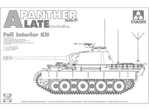 Czołg Panther PzKpfw V Ausf.A Late 2099 Takom