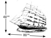 Statek żaglowiec Preussen 80894 Heller