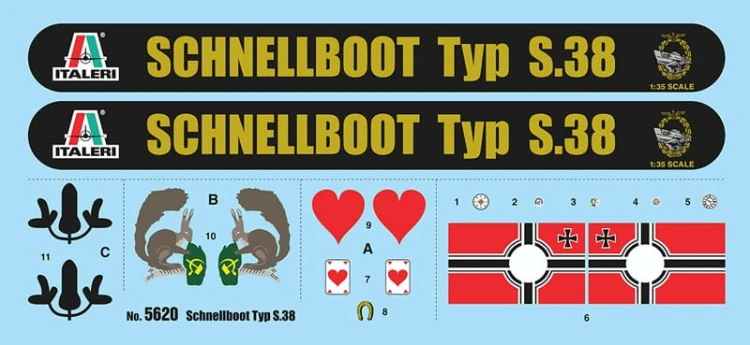 Okręt torpedowy Schnellboot Typ S-38 5620 Italeri