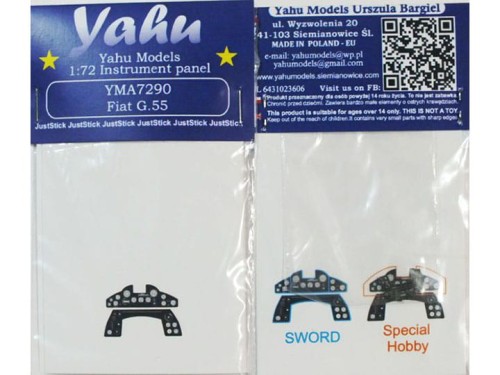 Fototrawiona tablica do Fiat G.55 YMA7290 Yahu