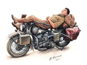 Motocykl wojskowy Harley Davidson WLA 750 35176 MiniArt