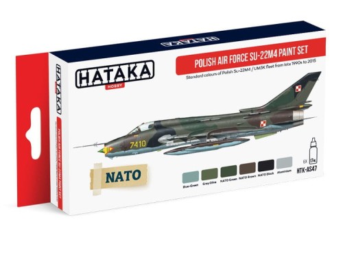Zestaw farb akrylowych Polski Su-22M4 HTK-AS47 Hataka
