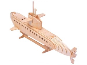 Łódź podwodna składanka drewniana