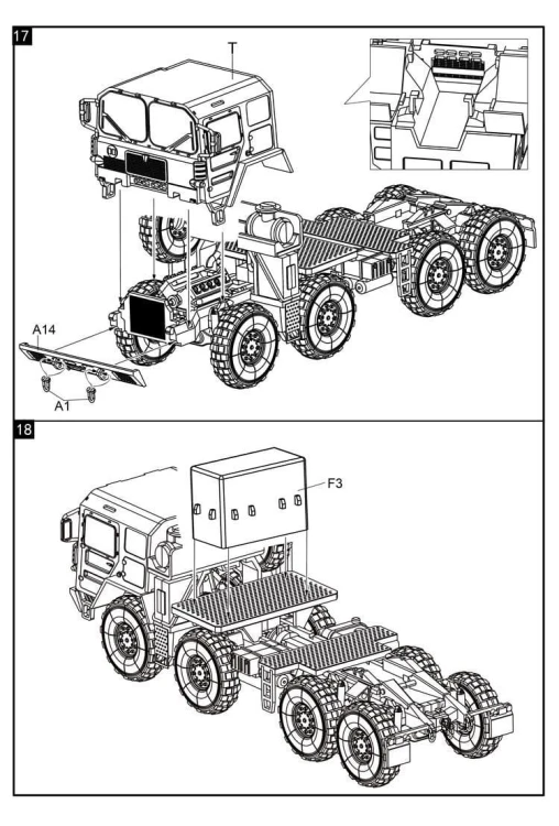Ciężarówka MAN KAT1 M1013 8x8 UA72121 Modelcollect