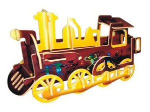 Lokomotywa składanka drewniana
