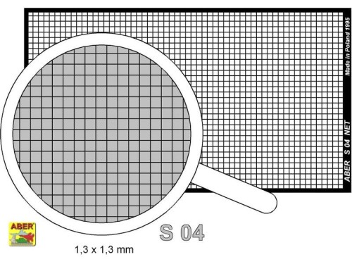 Fototrawiona siatka 1,3mm x 1,3mm S04 Aber