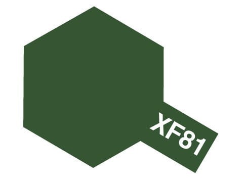 Farba akrylowa XF-81 Dark Green 2 RAF Flat 81781 Tamiya