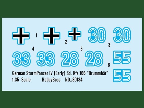 Działo Sd.Kfz.166 Sturmpanzer IV Brummbar 80134 Hobby Boss