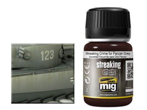 Weathering Streaking Grime for Panzer Grey A.MIG-1202 AMMO Mig Jimenez