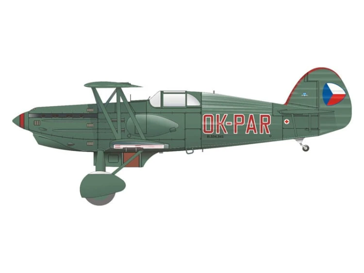 Samolot Avia B.534 late 4 modele 4452 Eduard
