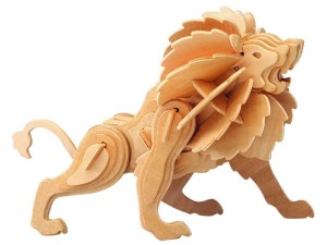 Lew składanka drewniana