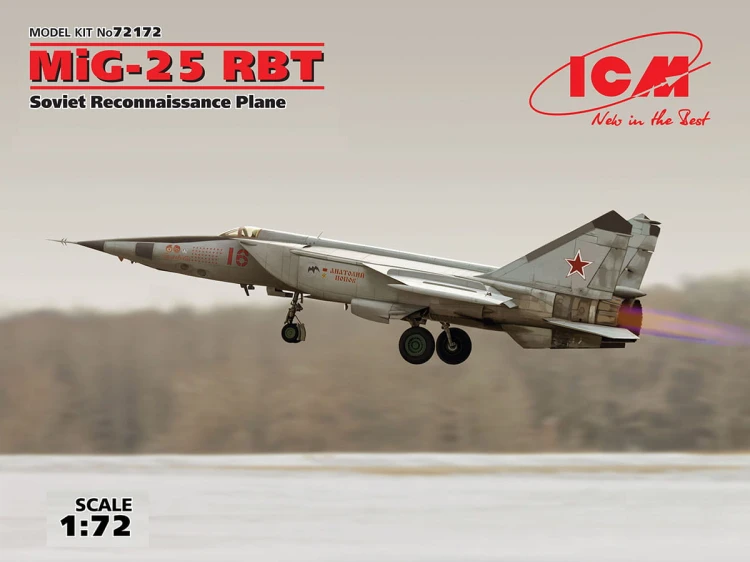 Samolot MiG-25RBT Mikoyan 72172 ICM