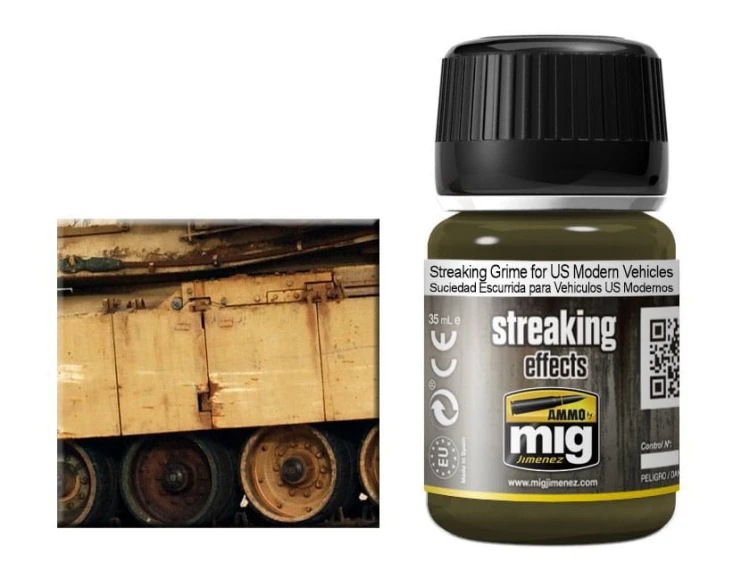 Weathering Streaking Grime for US Modern Vehicles A.MIG-1207 AMMO Mig Jimenez