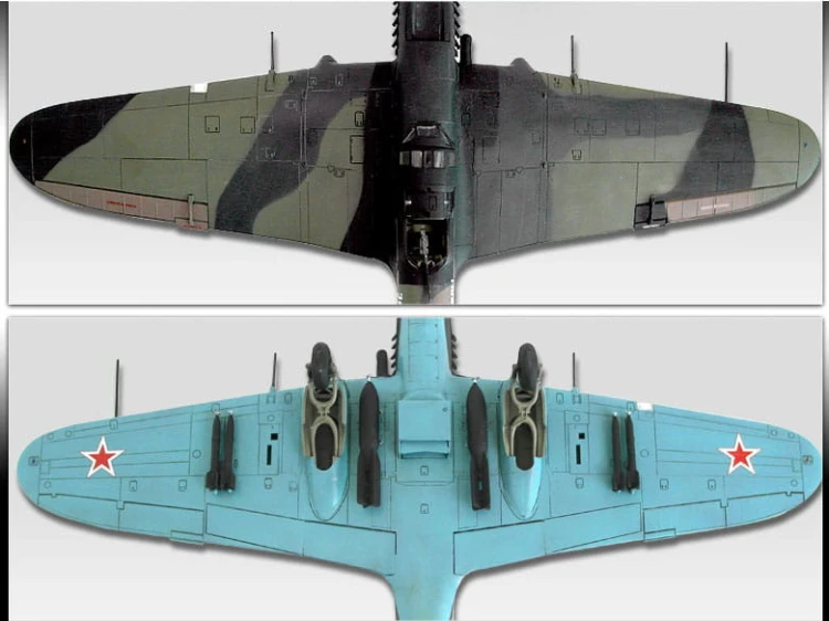 Samolot Ilyushin Ił-2 i czołg Panther D 12538 Academy