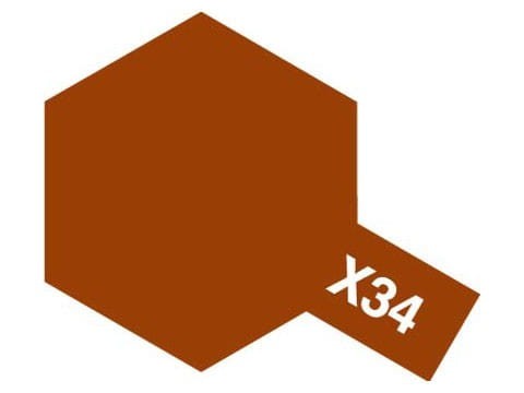Farba emaliowa X34 Metallic brown 80034 Tamiya