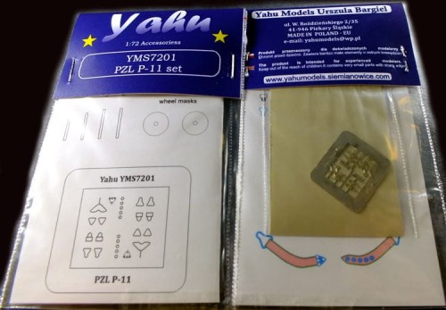 Pasy siedzeniowe i maski do PZL P.11 YMS7201 Yahu
