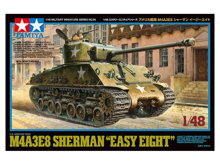 Czołg M4A3E8 Sherman Easy Eight 32595 Tamiya
