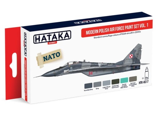 Zestaw farb akrylowych Modern Polish Air Force vol.1 HTK-AS17 Hataka Hobby
