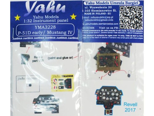 Fototrawiona tablica do P-51D early YMA3228 Yahu