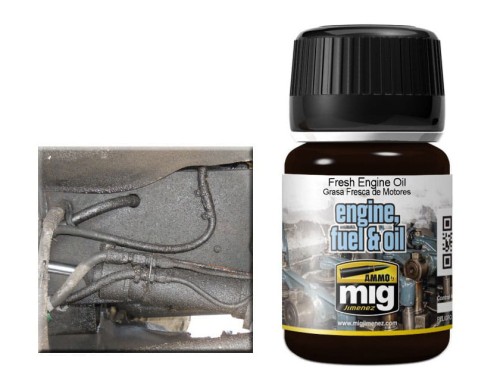 Weathering Fresh engine oil A.MIG-1408 AMMO Mig Jimenez