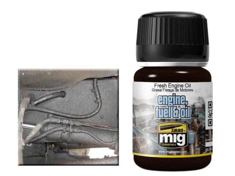 Weathering Fresh engine oil A.MIG-1408 AMMO Mig Jimenez