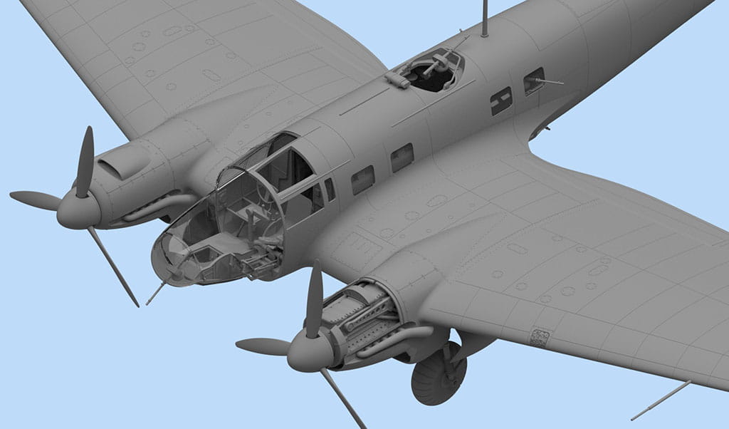 Samolot Heinkel He 111 H-3 48261 ICM