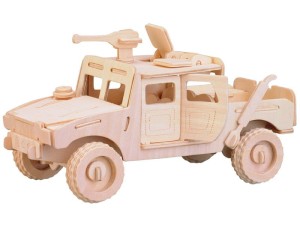 Samochód bojowy składanka drewniana