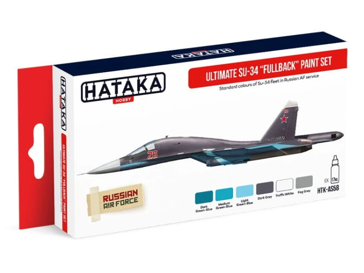 Zestaw farb akrylowych Ultimate Su-34 Fullback HTK-AS58 Hataka