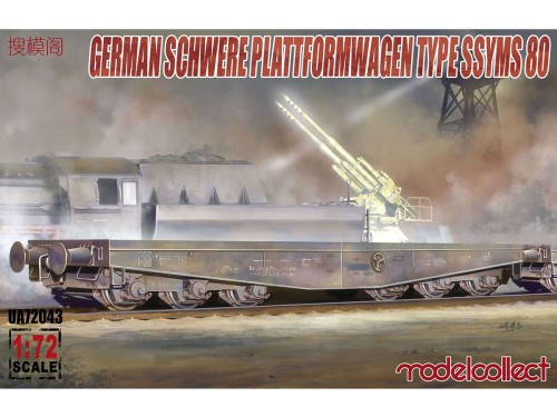 Wagon Schwere Platformwagen SSyms 80 UA72043 Modelcollect