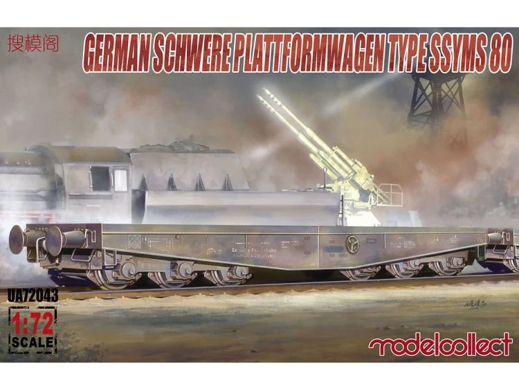 Wagon Schwere Platformwagen SSyms 80 UA72043 Modelcollect