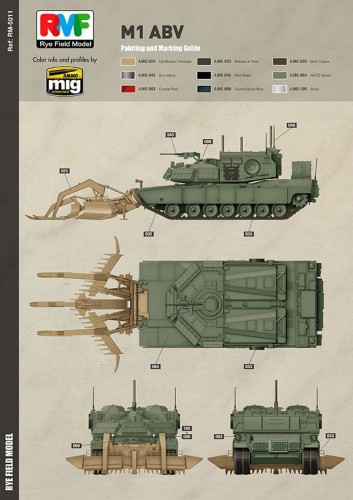 Czołg M1 ABV Abrams RM-5011 RFM