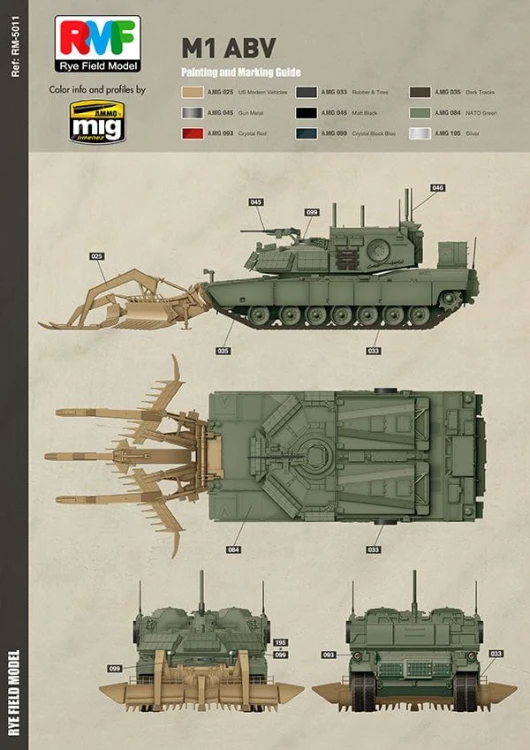 Czołg M1 ABV Abrams RM-5011 RFM