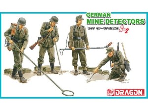 Figurki niemieccy saperzy wykrywacze min
