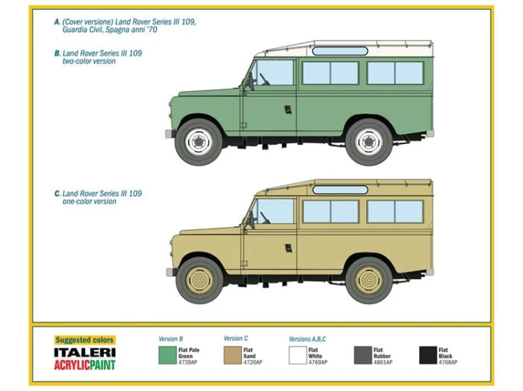 Samochód Land Rover Series III 109 6542 Italeri
