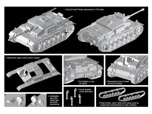 Działo Sturmgeschutz StuG III Ausf.F 7286 Dragon