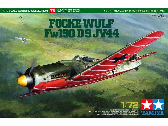 Samolot Focke Wulf Fw190 D-9 JV44 60778 Tamiya