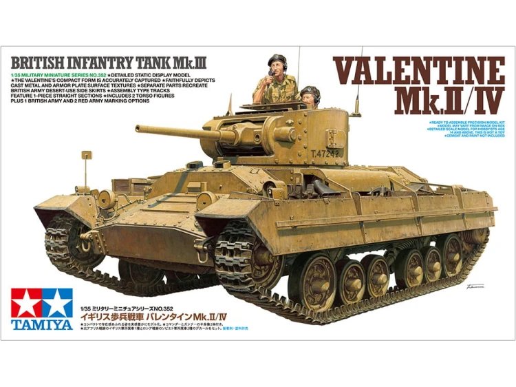 Czołg Valentine Mk.II/IV 35352 Tamiya