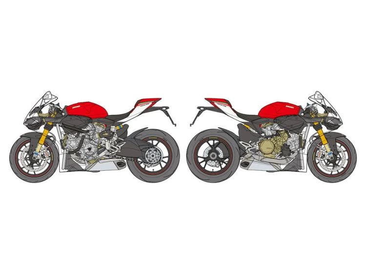 Ducati 1199 Panigale S Tricolore 14132 Tamiya