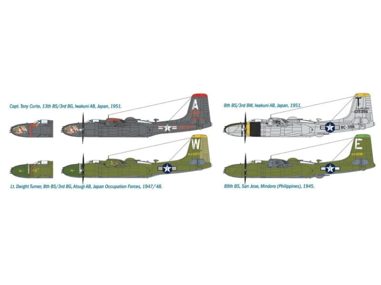 Samolot Douglas A-26B Invader 1358 Italeri