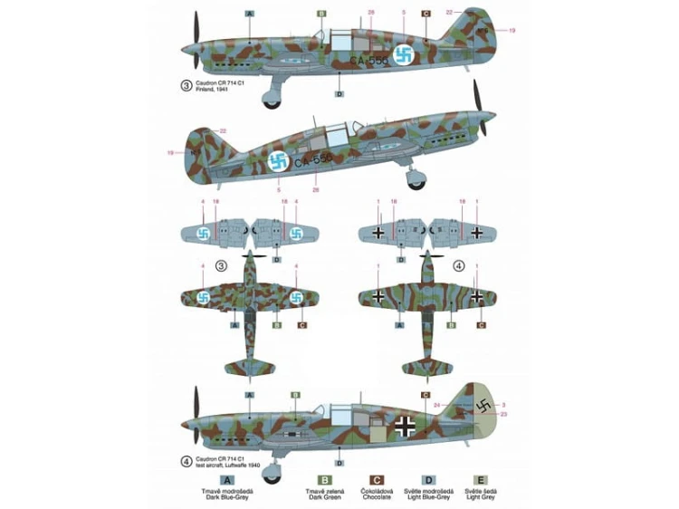 Samolot Caudron CR.714C1 Cyclone 48004 RS Models