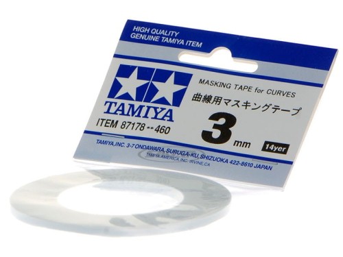 Taśma maskująca 3mm do krzywizn 87178 Tamiya