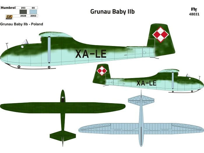 Szybowiec Grunau Baby IIb 48031 Fly