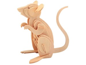 Mysz składanka drewniana