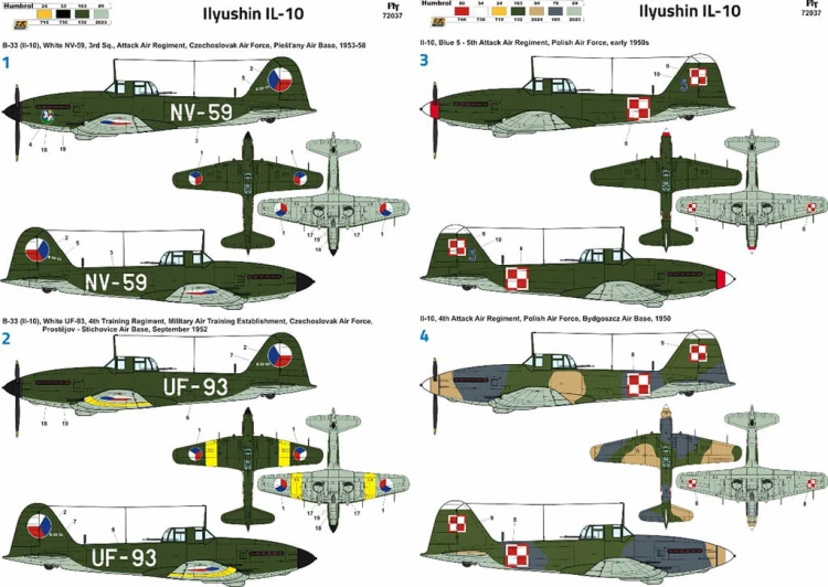Samolot Ilyushin II-10 Ił-10 72037 Fly