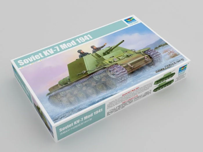 Czołg KW-7 (KV-7) model 1941 09503 Trumpeter