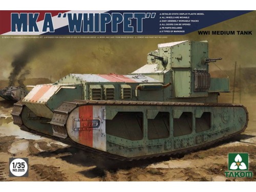 Czołg Mark A Whippet 2025 Takom