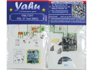 Fototrawiona tablica przyrządów do PZL.37 Łoś